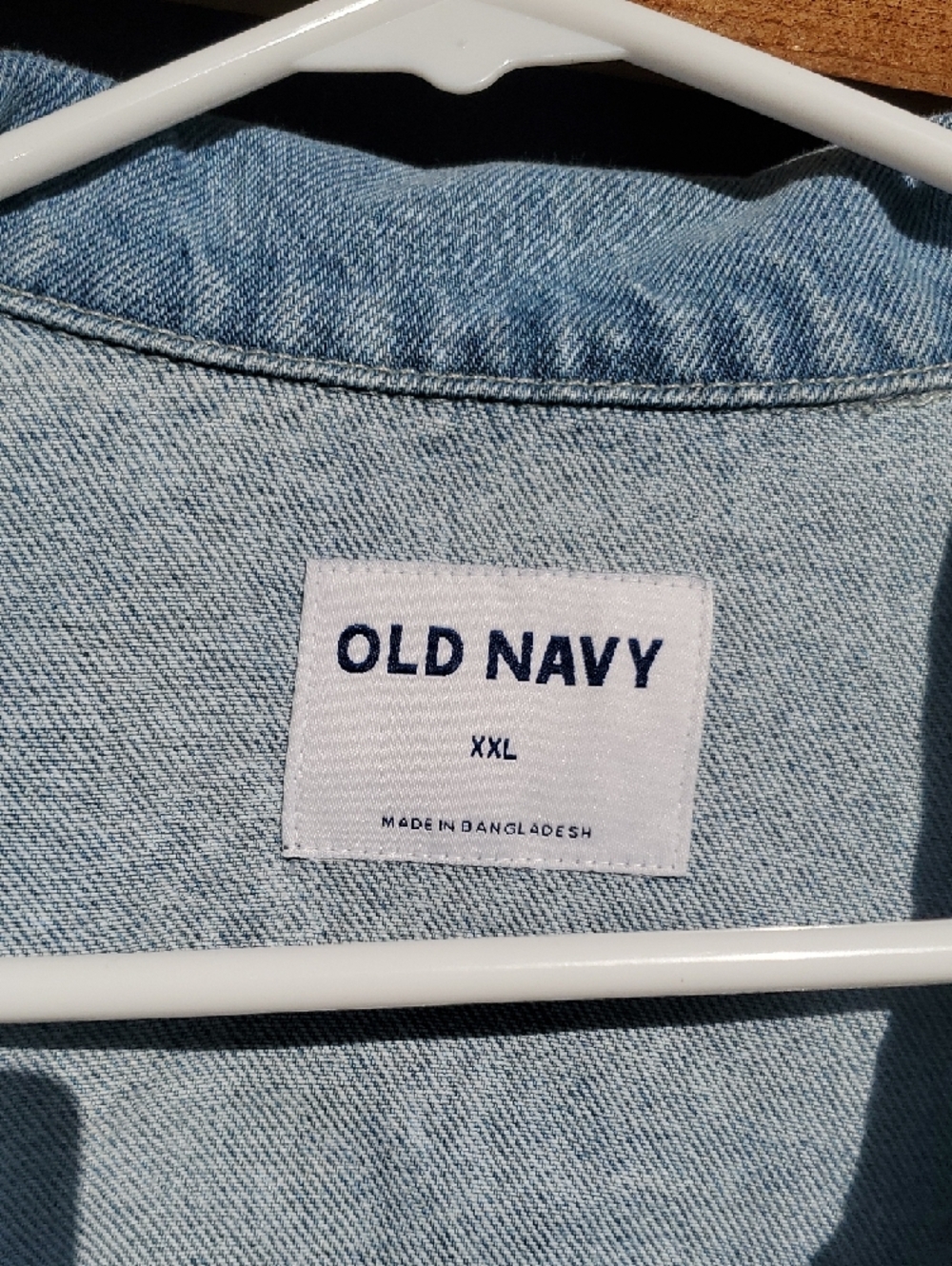 Old Navy Light Wash Blue Denim Jacket XXL - Picture 2 of 8